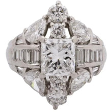 Load image into Gallery viewer, Platinum Princess Diamond Ring