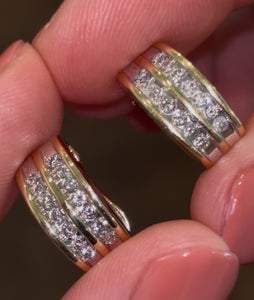 14k French Clip Huggies