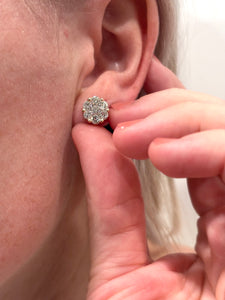 14k Natural Diamond Earrings