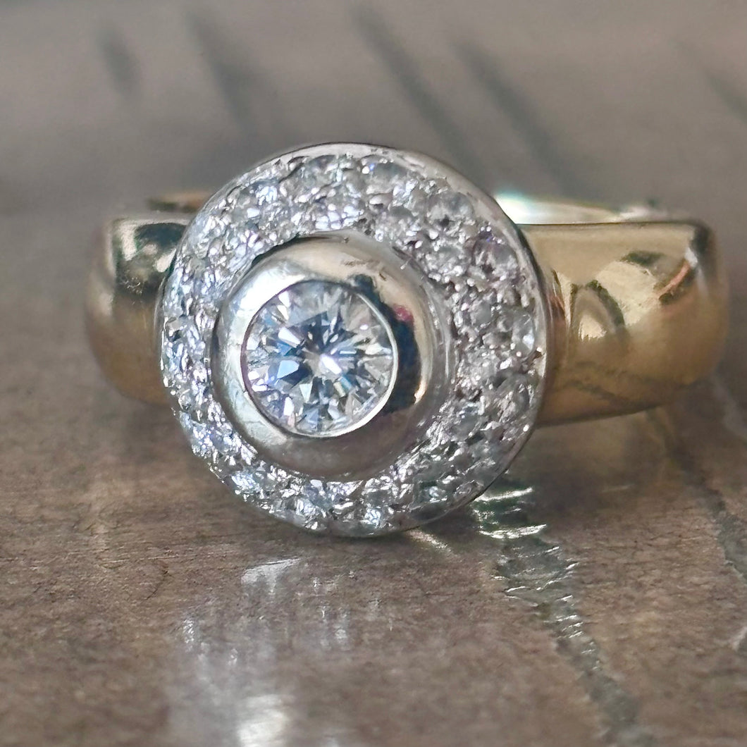 Heavy 14k Diamond Ring