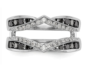 Black & White Diamond Ring Guard