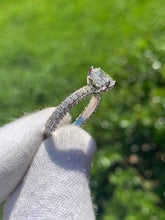 Load image into Gallery viewer, 2.20CT. T.W. 3D Pave Radiant Ring In 14k White Gold
