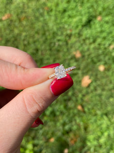 14k 1.5ct Radiant Diamond Ring