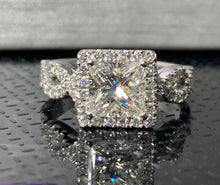 Load image into Gallery viewer, 2.00CT T.W. Princess Infinity Halo Ring in 14k
