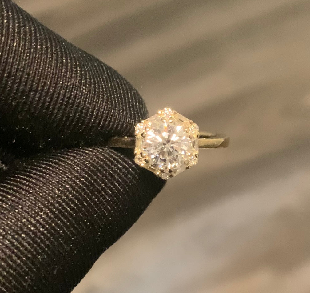14k Antique Diamond Ring